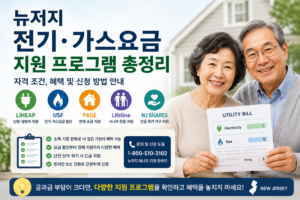 뉴저지 전기·가스요금 지원 프로그램 총정리